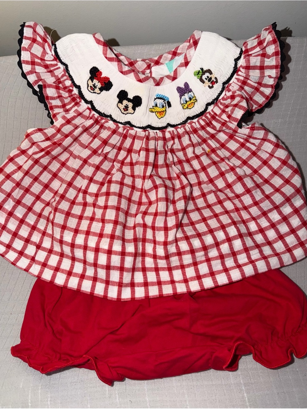 Smocked Flamingo Character Bloomer Set